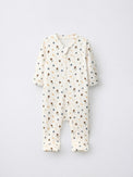 Mini Elephant bamboo cotton baby sleepsuit — two-way zip romper onesie