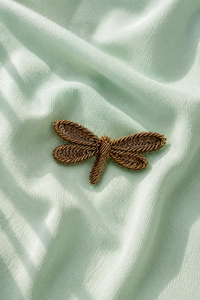 Mint dragonfly-motif asymmetrical kurta by Anaario - full look