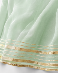 Indian Mint Green Flamingo Angrakha Set - Anaario - Image 7