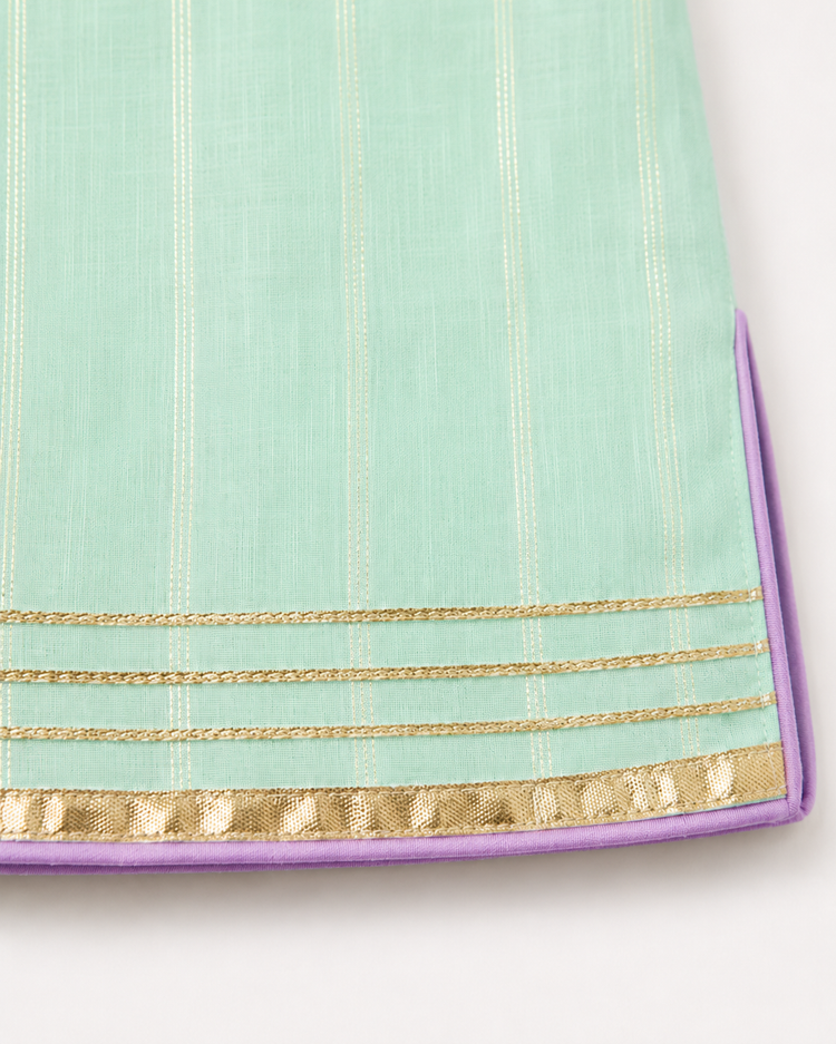 Indian Mint Lilac Pink Lehenga Set - Anaario - Image 7