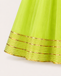 Indian Mint Peplum Lehenga Set - Anaario - Image 7