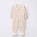 Moon & Teddy bamboo cotton baby sleepsuit — two-way zip romper onesie