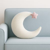 Anaario moon-shaped fleece cushion for kids
