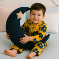 Anaario moon-shaped fleece cushion for kids