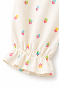 Girl wearing Anaario Multi-Coloured Bulbs Night Suit
