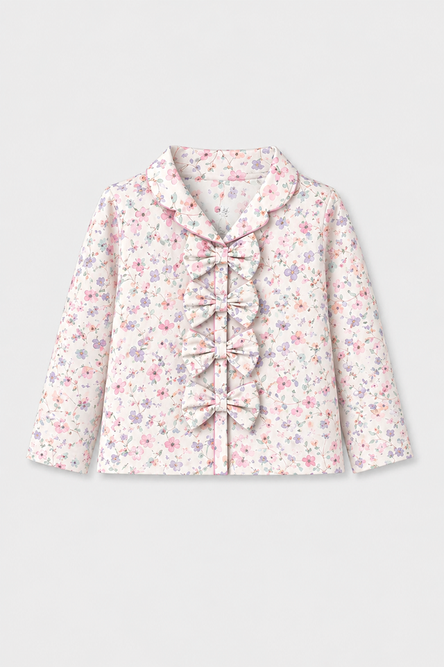 Girl wearing Anaario Multi-Coloured Floral Night Suit
