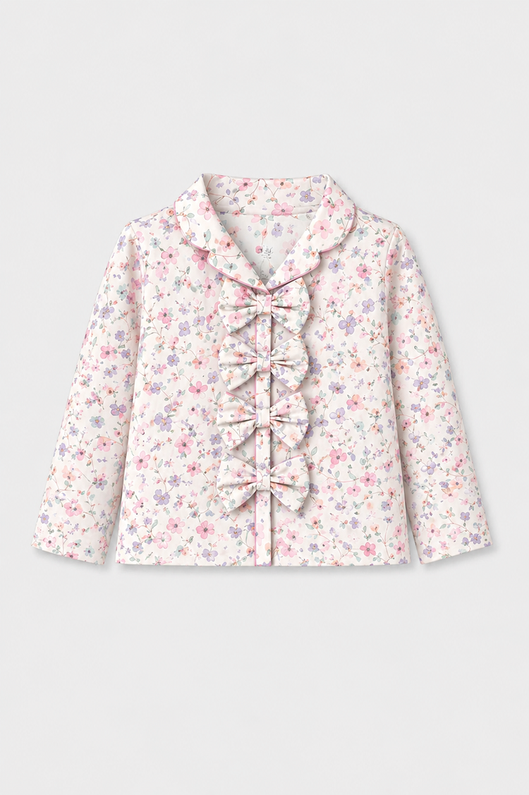 Girl wearing Anaario Multi-Coloured Floral Night Suit
