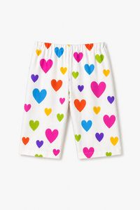 Girl wearing Anaario Multi-Coloured Heart Night Suit