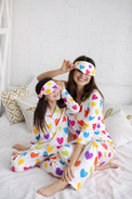 Girl wearing Anaario Multi-Coloured Heart Night Suit