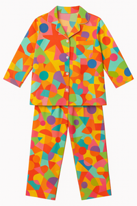 Girl wearing Anaario Multi-Coloured Night Suit