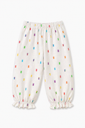 Girl wearing Anaario Multi-Coloured Squares Night Suit