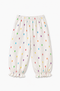 Girl wearing Anaario Multi-Coloured Squares Night Suit