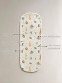 Jungle Bamboo Baby Burp Cloth features