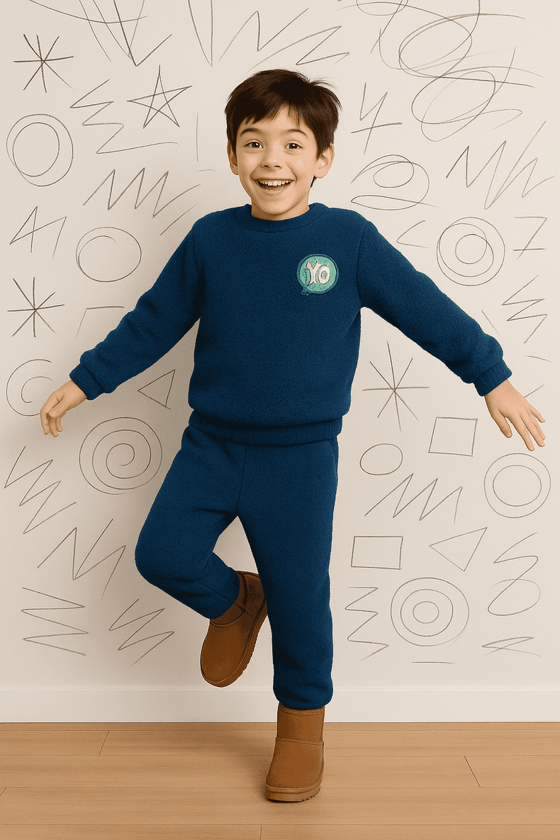 Navy Blue Fleece Set
