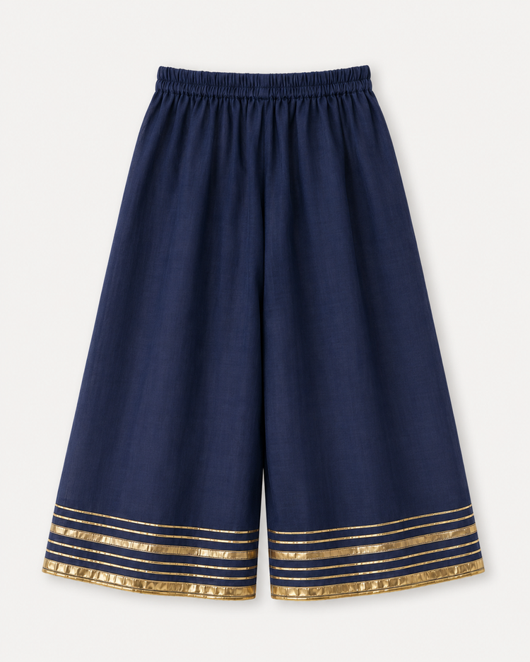 Indian Navy Blue Moon-Star Angrakha Set - Anaario - Image 5