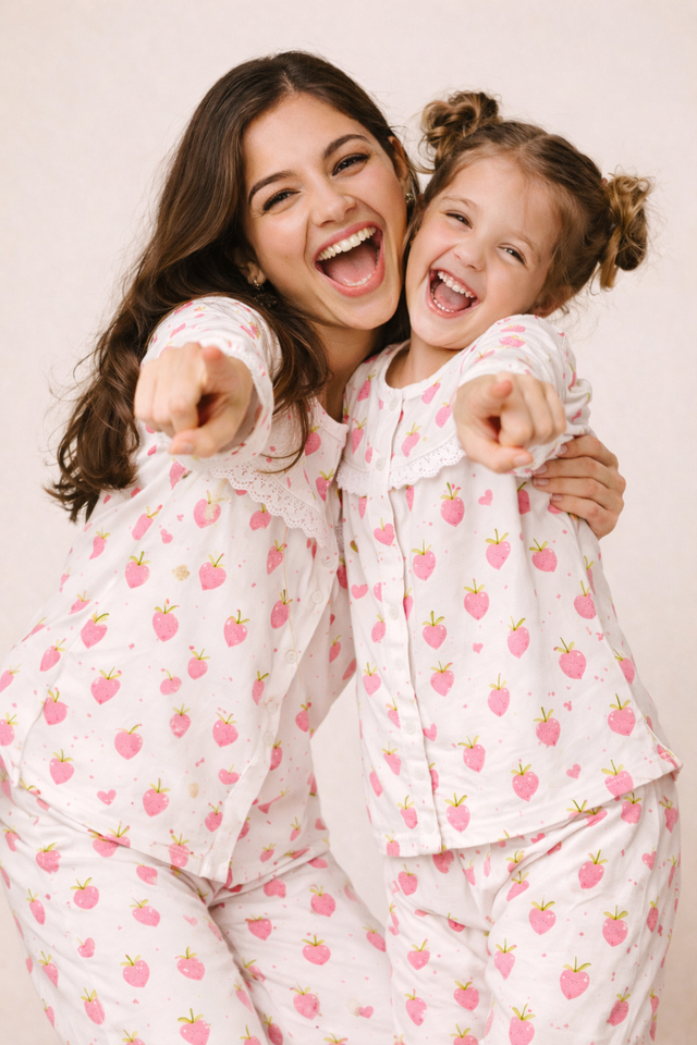 Berry Bloom Pajama Set - Night Wear