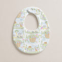 Noah's Ark bamboo baby bib — noah's ark print, soft bamboo cotton