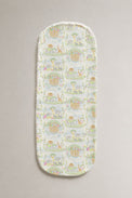 Noah's Ark bamboo baby burp cloth — folded