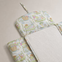 Noah's Ark bamboo baby changing mat — absorbent sherpa backing