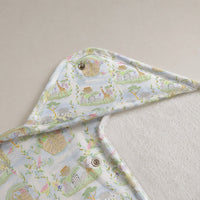 Noah's Ark bamboo baby changing mat — print detail