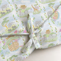Noah's Ark bamboo baby changing mat — reverse side