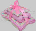 Snuggles and Cuddles Baby Blanket Gift Bundle (Multicoloured pastel alphabets) features