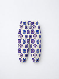 Blue Purple Lion Jogger Set flat lay by Anaario