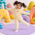 Off-white Cherry Fleece Set on child by Anaario – winter fleecewear