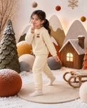 Off-white Cherry Fleece Set on child by Anaario – winter fleecewear