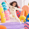 Off-white Rainbow Fleece Set on child by Anaario – winter fleecewear
