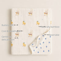 Yellow Duck Bamboo Baby Quilt features