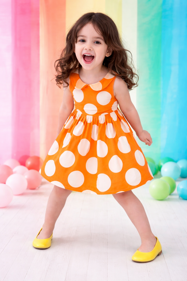 The Apricot Pop Dress