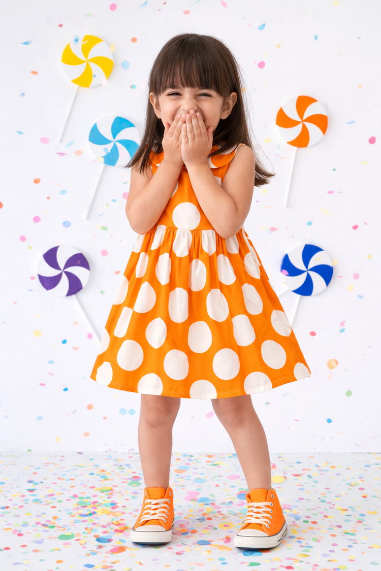 The Apricot Pop Dress