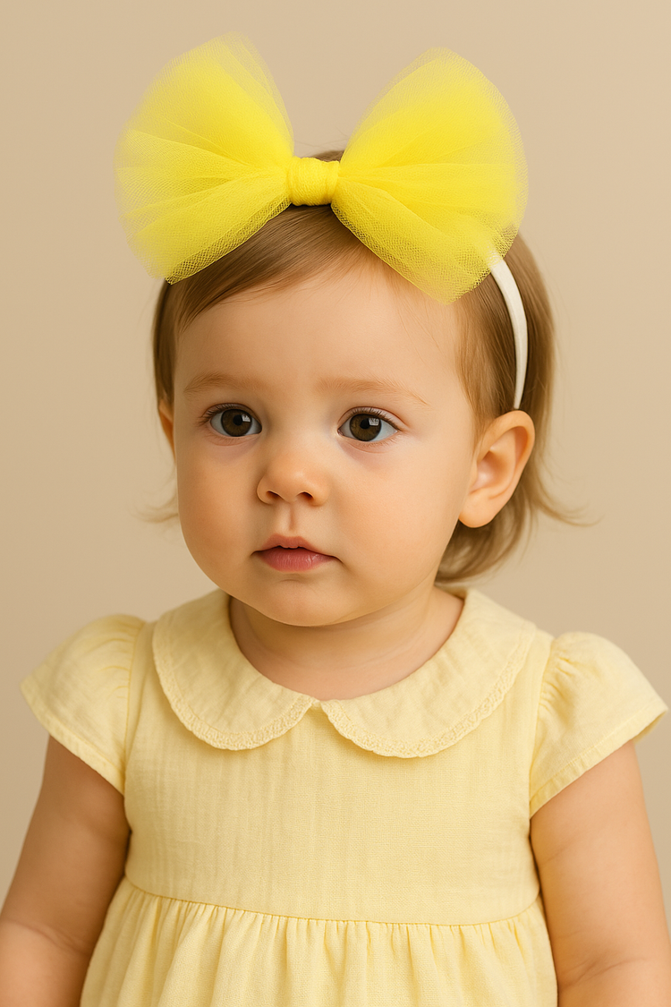 Orange bow hairband by Anaario