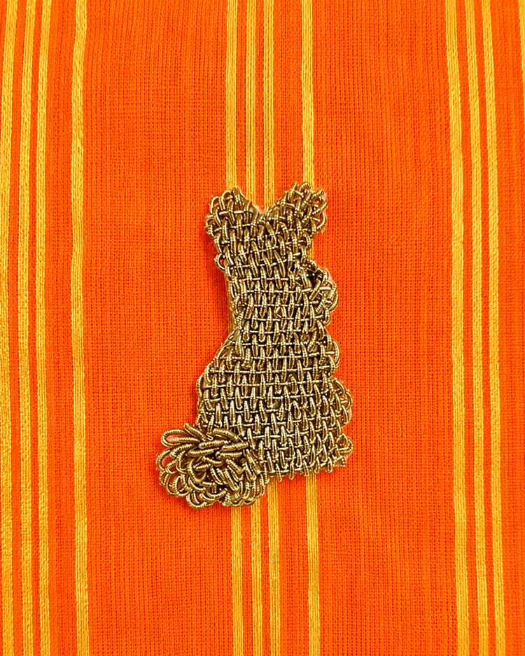 Indian Orange Bunny Patiala Salwar Set - Anaario - Image 7
