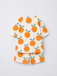 Boy wearing Anaario Orange Crush Co-ord Set