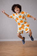Boy wearing Anaario Orange Crush Co-ord Set