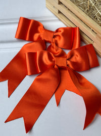 Anaario Orange Glow Bow Clip, hair band for kids