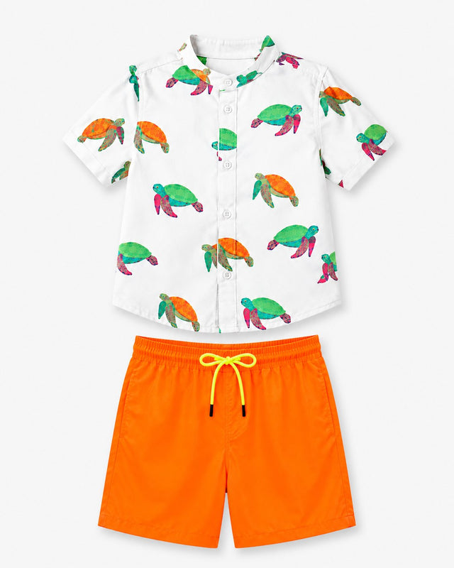Anaario Orange Magic Short Set