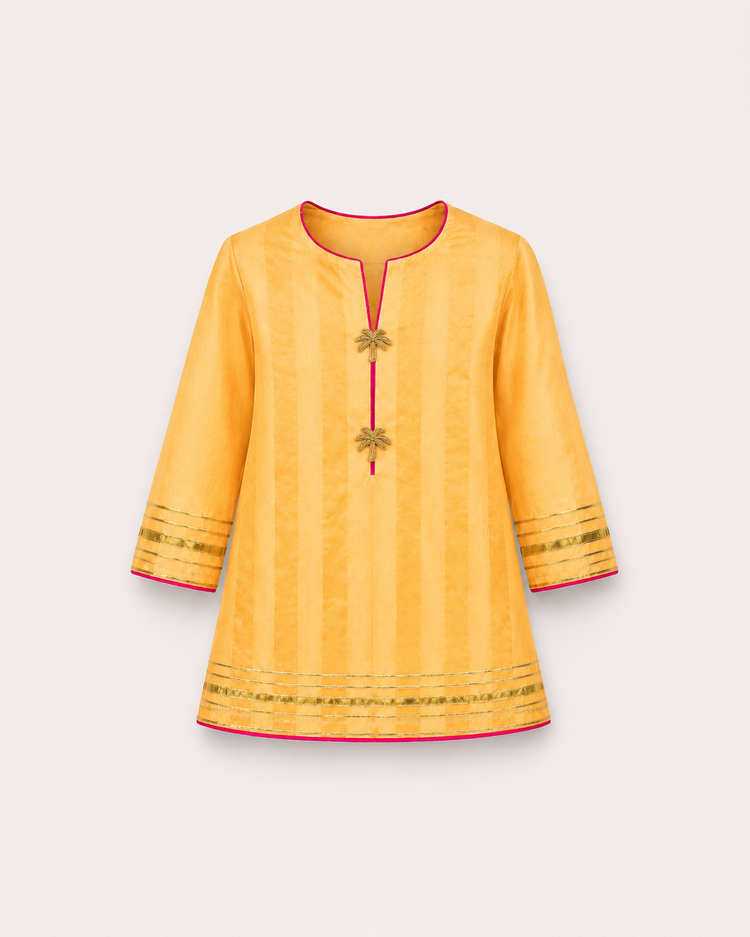 Indian Orange Palm Lehenga Set - Anaario - Image 4