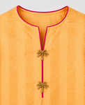 Indian Orange Palm Lehenga Set - Anaario - Image 6