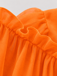 Indian Orange Parrot Peplum Palazzo Set - Anaario - Image 8