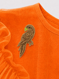 Indian Orange Parrot Peplum Palazzo Set - Anaario - Image 6