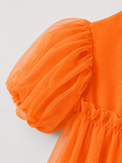 Indian Orange Parrot Peplum Palazzo Set - Anaario - Image 7