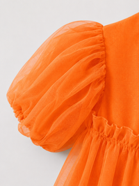 Indian Orange Parrot Peplum Palazzo Set - Anaario - Image 7