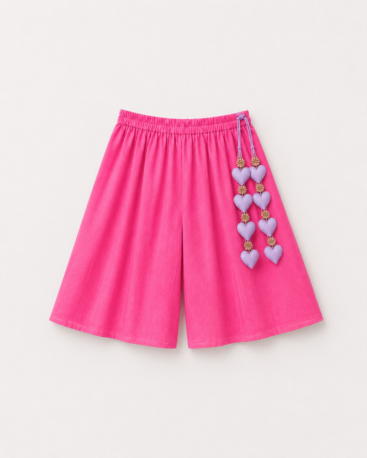 Orange Parrot Peplum Palazzo Set - palazzo, flatlay