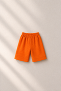 Baby wearing Anaario Orange Rabbit-Motif Baby Kurta Set, orange kurta with rabbit motif, newborn to 24 months