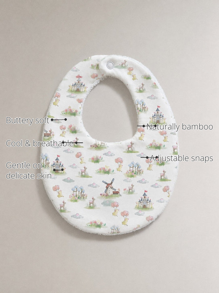 Carnival Windmill Bamboo Baby Bib features