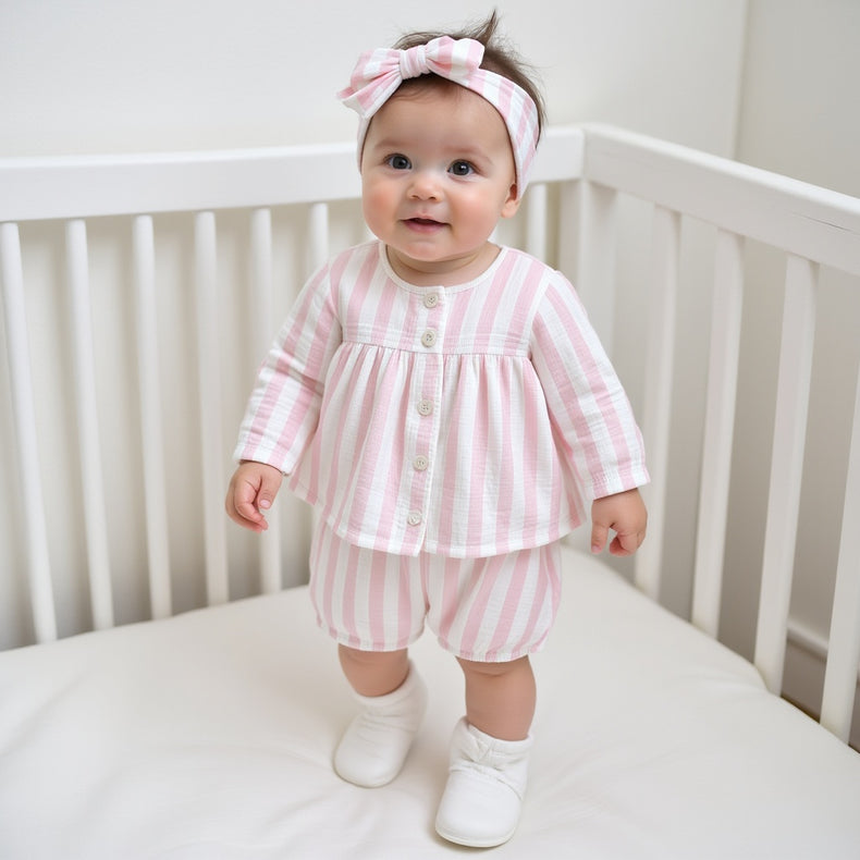 Pink stripes Set