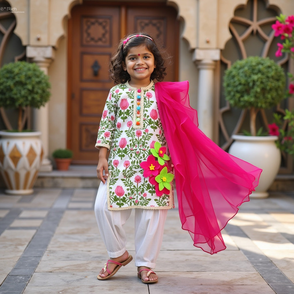 Phoolwari Patiala Set